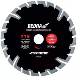 Tarcza diamentowa do glazury Dynamic Turbo S 115x22,2mm Dedra