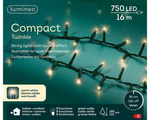 Lampki zewnętrzne/wewnętrzne compact 750Led Flesz 16m zielony/ ciepły biały 8funkcji