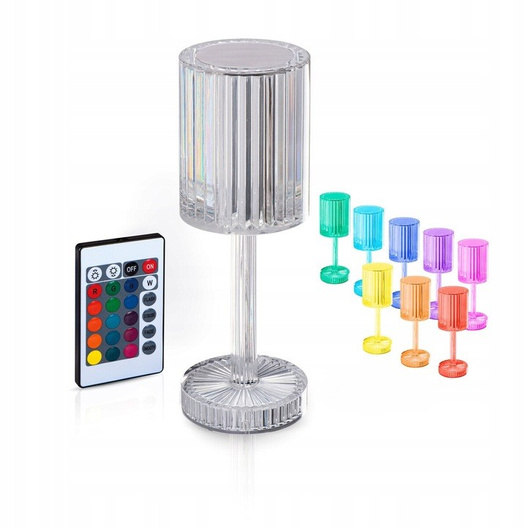 Lampka z baterią USB 25cm plisowany kielich
