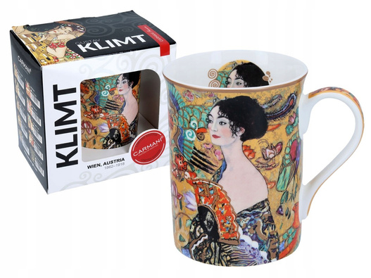 KLIMT kubek 420ml Kobieta z wachlarzem - pudełko z okienkiem