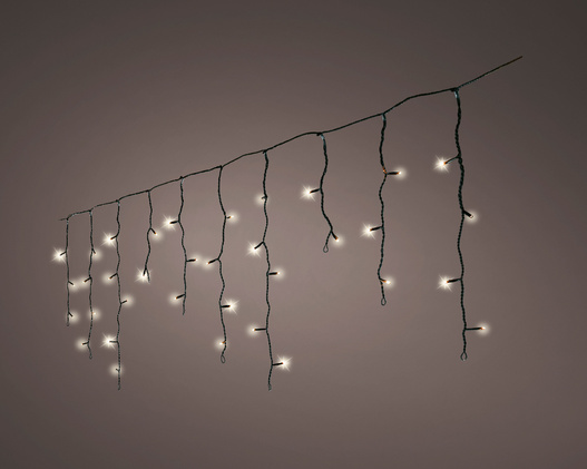 Kurtyna zew/wew 119Led Flesz 50 cm, 5m czarny/ ciepły biały 8funkcji