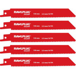 Zestaw brzeszczotów do piły szablowej 5szt 152mm 1,8mm Rawlplug