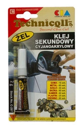 Klej sekundowy cyjanoakrylowy 2g Technicqll