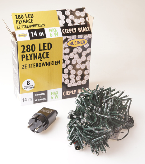 Lampki 280LED biały ciepły 14 m