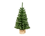 Choinka zielona w jutowym worku 90 cm