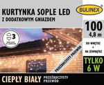 Kurtyna sople 100 LED biały ciepły zewnętrzna