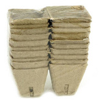 Doniczki torfowe do rozsad kwadratowe 6x6cm 20 szt