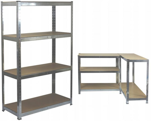 Regał metalowy ocynkowany 1500x700x300cm 4-poziomowy 150kg