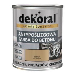 Farba Akrylit B beż 0,75L do betonu Dekoral