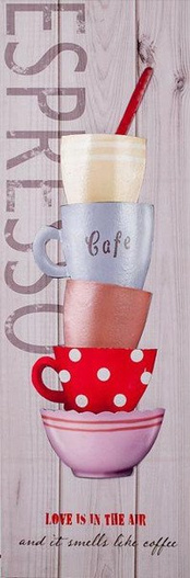 Obraz 90x30 filiżanki 3D Espresso