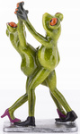 Figurka żaby zielone tańcząca para 18cm