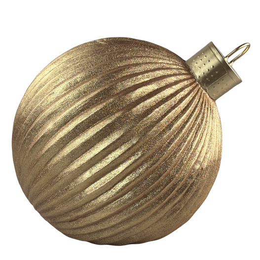 Bombka brokat złota maxi 40cm 