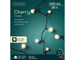 Lampki zewnętrzne/wewnętrzne Cherry 240Led 18m czarny/ ciepły biały