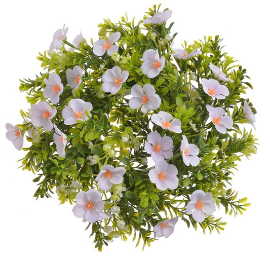 Wianek drobne kwiatki jasny róż 28 cm