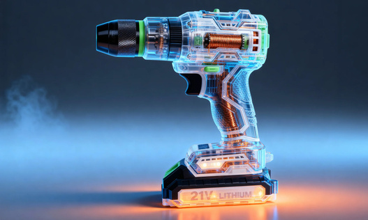 Wiertarko-wkretarka-akumulatorowa-udarowa-bezszczotkowa-2x AKU 21V