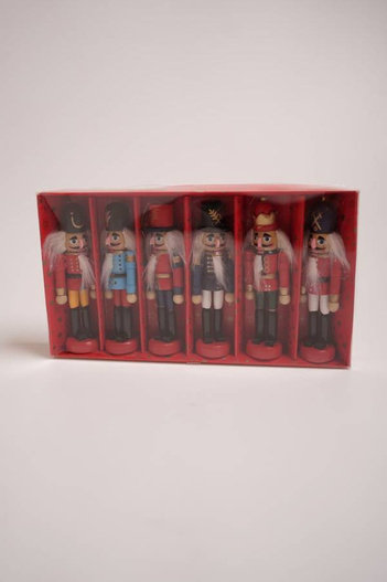 Zestaw zawieszek dziadek do orzechów 12,5cm 6szt