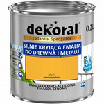 Farba emalja Dekoral Emakol strong 0,2l żółty