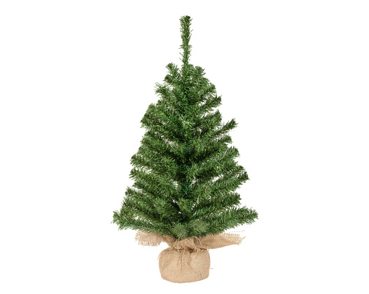 Choinka zielona w jutowym worku 75 cm