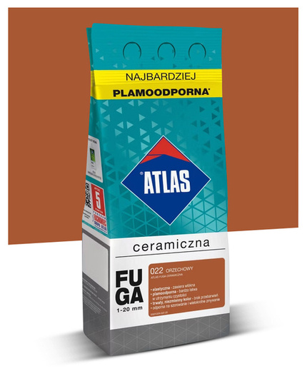 Fuga ceramiczna 1-20mm Atlas 022 Orzechowy 2kg