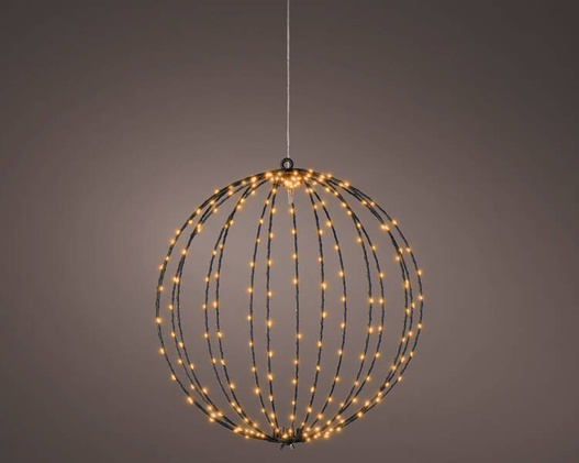 Kula metalowa czarna 240 LED
