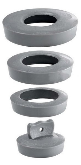 Korek uniwersalny szary 36mm - 58mm Tycner