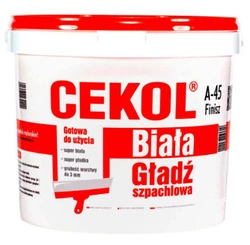 Cekol A-45 finisz biała gładź szpachlowa 8kg
