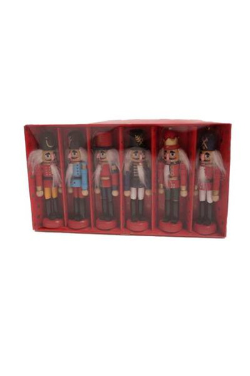 Zestaw zawieszek dziadek do orzechów 12,5cm 6szt