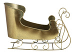 Sanie metalowe złote 26x12,5cm