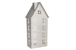 Domek metal biały 3-piętra 32x12cm