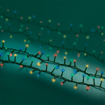 Lampki zewnętrzne/wewnętrzne compact 500Led Flesz 11m zielony/ multi 8funkcji