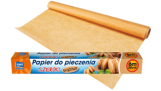 Papier do pieczenia brązowy 38cm x 6m RAVI
