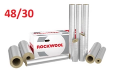 Otulina ROCKWOOL wełna 48/30 ROCKWOOL 800 ALU MB