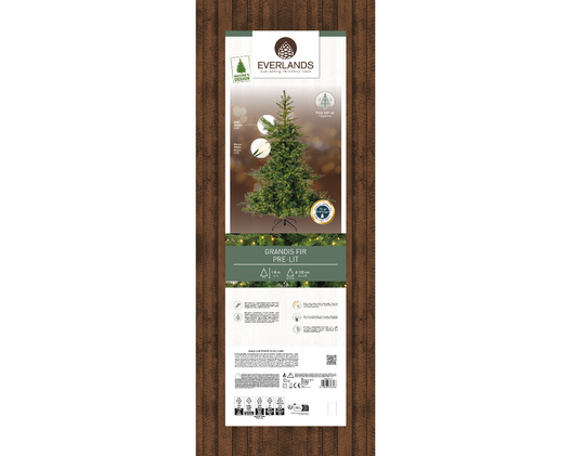 Choinka 180cm Jodła 400 Led biały ciepły PE