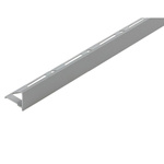 Profil narożny zakończeniowy do glazury Srebrny 12mm / 2,5m Cezar