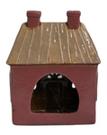Domek holenderski ciemnoróżowy na T-light 14x9x17,5 cm