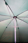 Parasol  zielony z boczną ścianką, 230cm