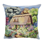 Poszewka na poduszkę 40x40cm domek Chenille