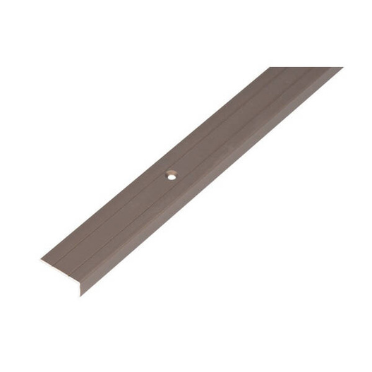 Listwa schodowa aluminiowa brązowa 25x20x1,5mm / 1m