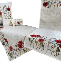 Bieżnik na stół maki i kwiaty 40x140cm Chenille 