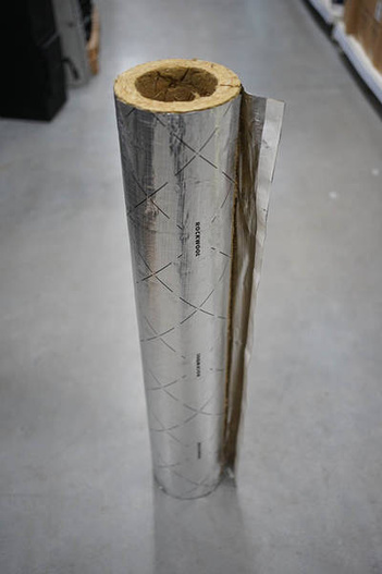 Otulina ROCKWOOL wełna 114/30 ROCKWOOL 800 ALU MB