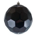 Bombka geometryczna plaster miodu czarna 12cm