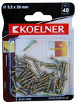 Wkręt do drewna 3,5x20 mm Koelner 40 sztuk