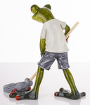 Figurka Żaba zielona z mopem 14cm