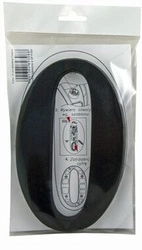 Cyfra 0 czarna 19cm tworzywo