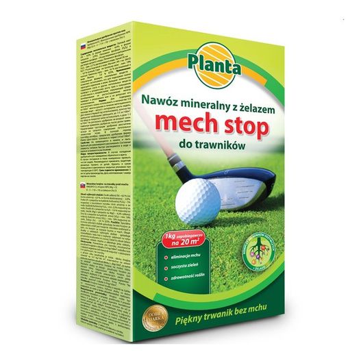 Nawóz mineralny na trawniki Mech Stop Planta 1kg