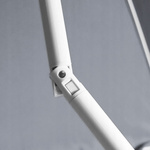 Parasol poliester średnica 240cm łamany szary 8 żeber