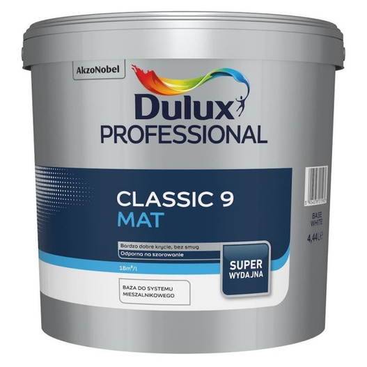 Emulsja lateksowa Dulux Classic 4,44L Biała matowa