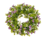 Wianek drobne kwiatki fioletowe 35 cm