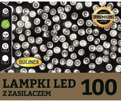 Lampki LED 100L 4,95m biały zimny zewnętrzne