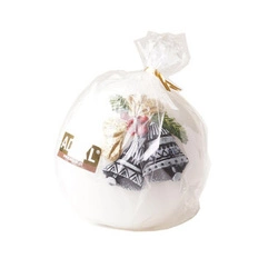 Świeca kula K-4 fi100 Christmas Bell lakier biały